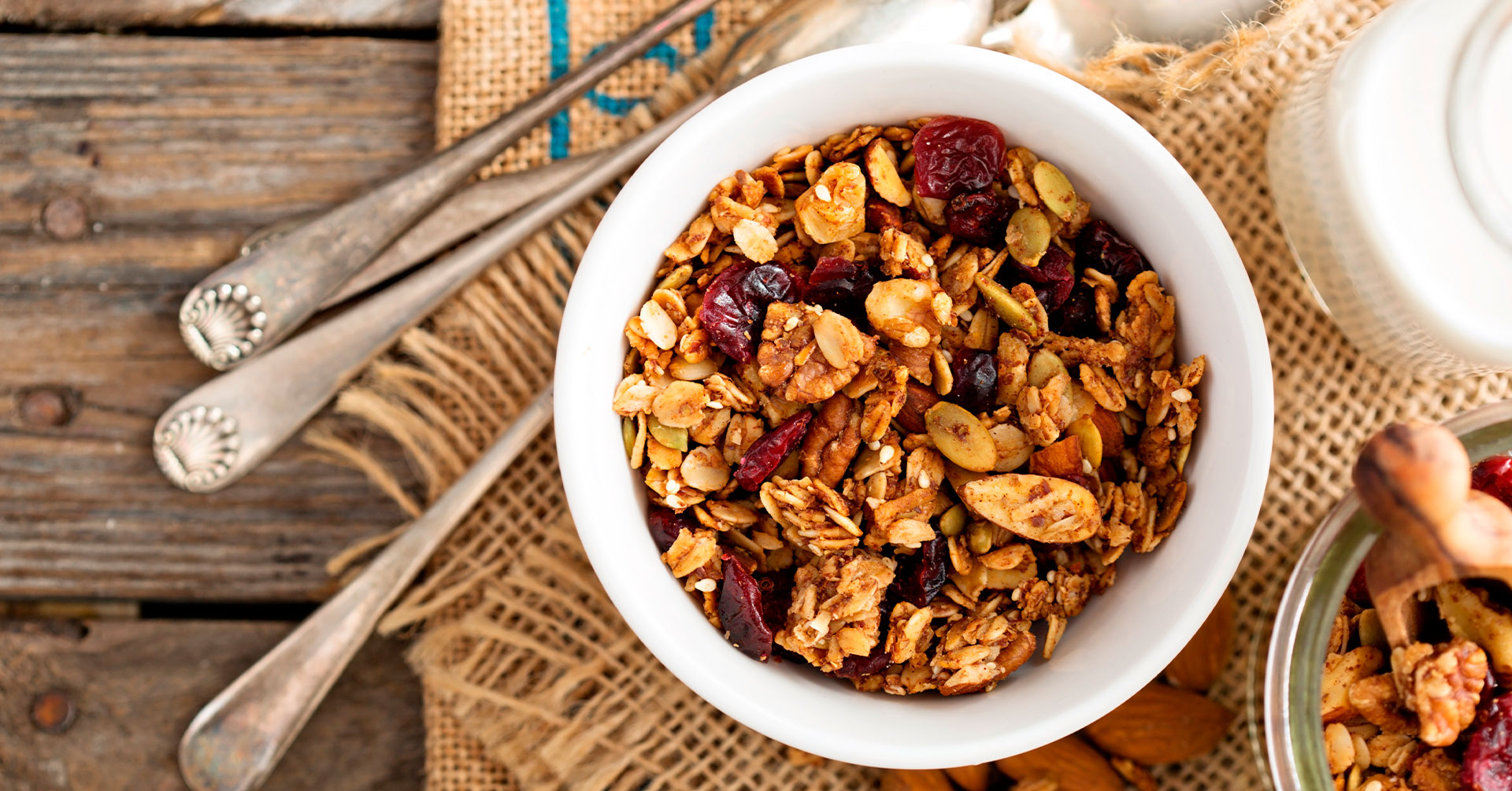 Granola, el complemento ideal para un almuerzo saludable