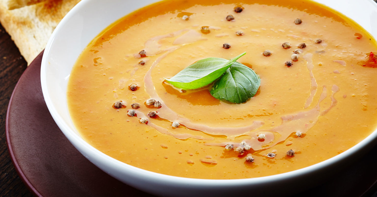 Crema de avena con verduras