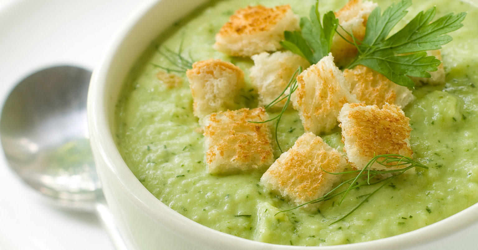 Crema de brócoli y avena