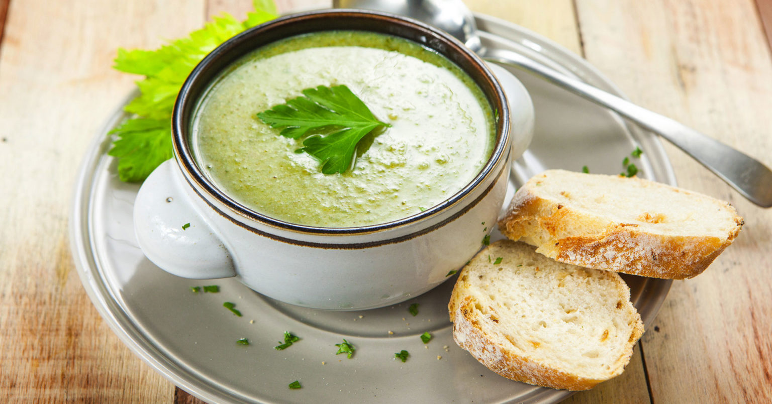 Crema de avena y espinacas