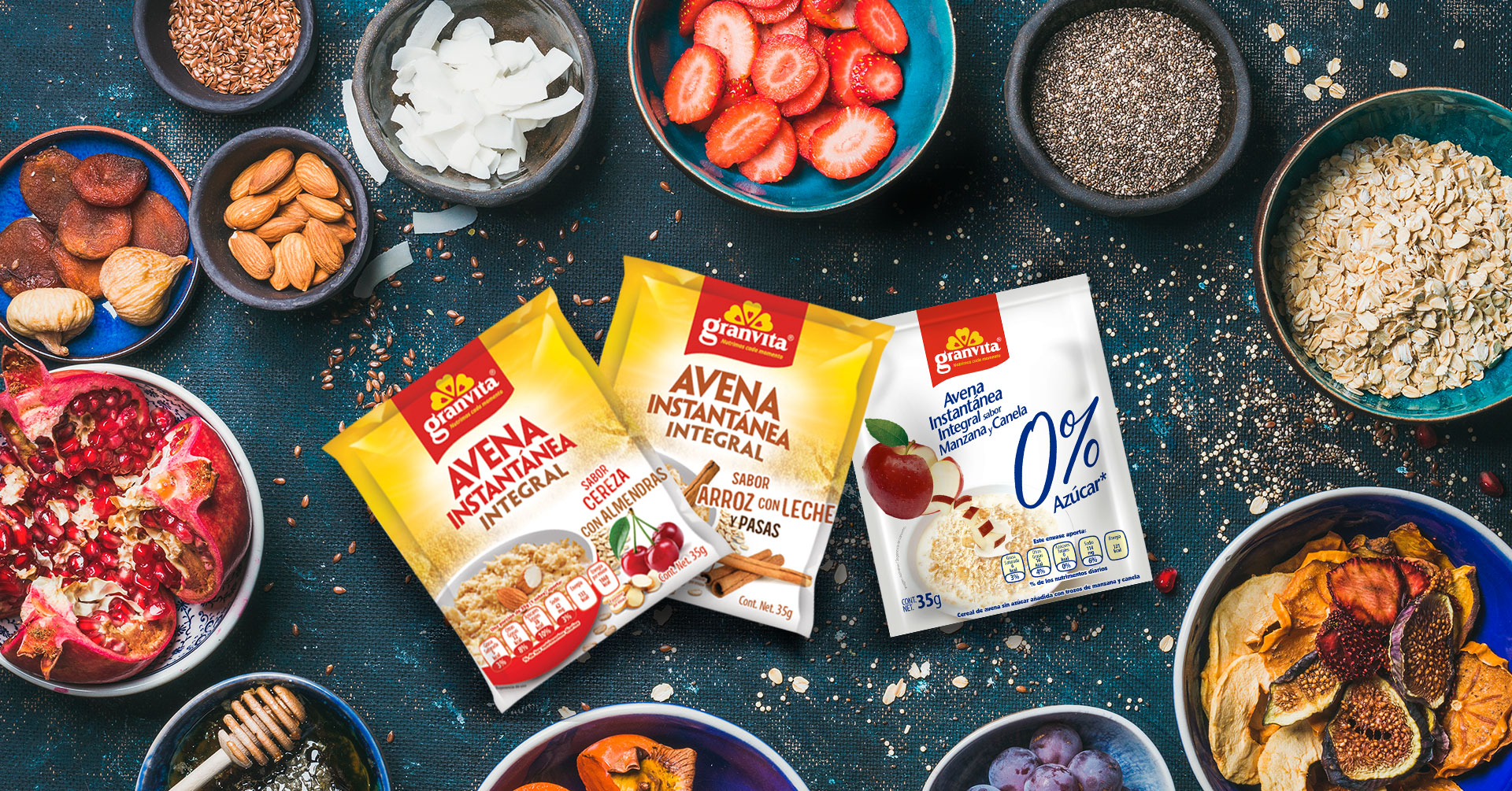 Conoce más sobre las avenas instantáneas Granvita