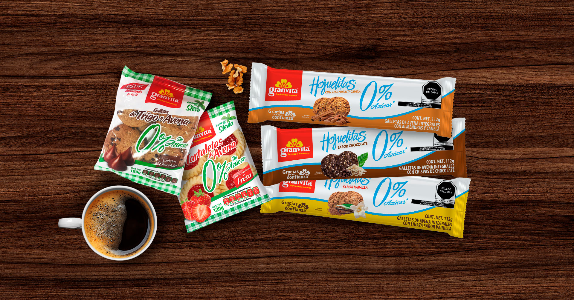 5 galletas de avena marca Granvita que te encantarán