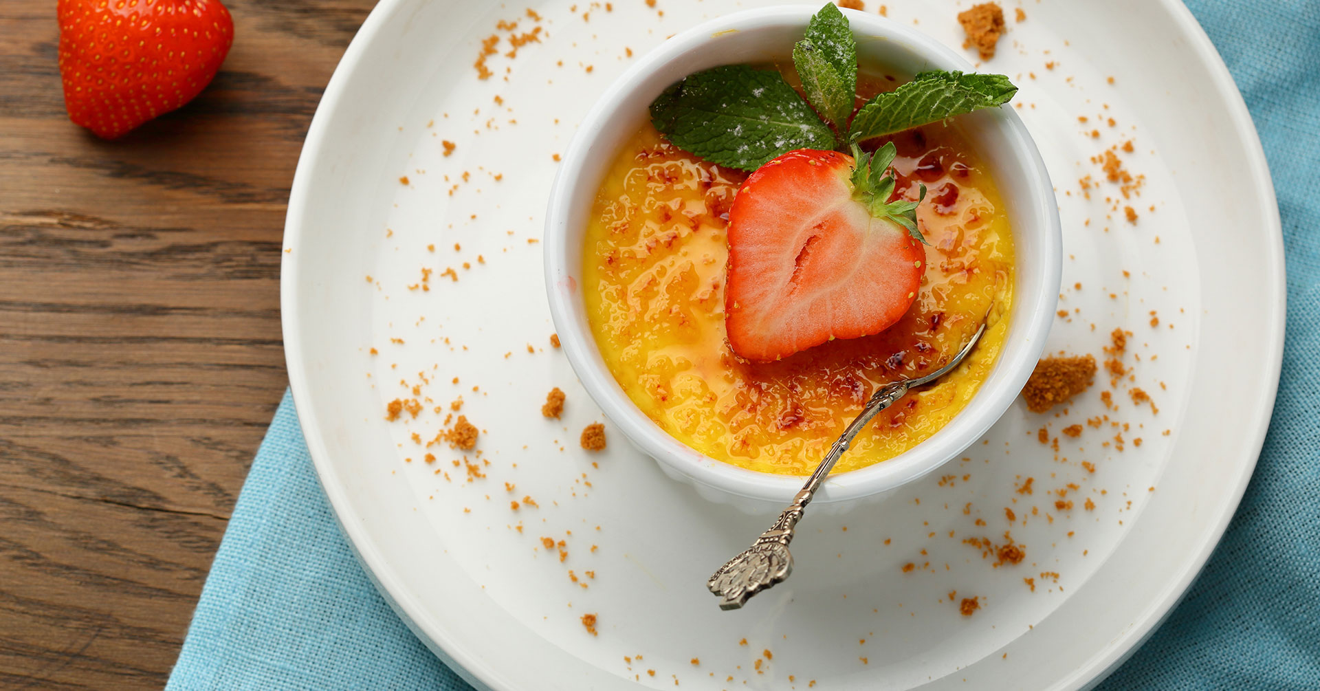 Sorprende con una deliciosa créme brûlée