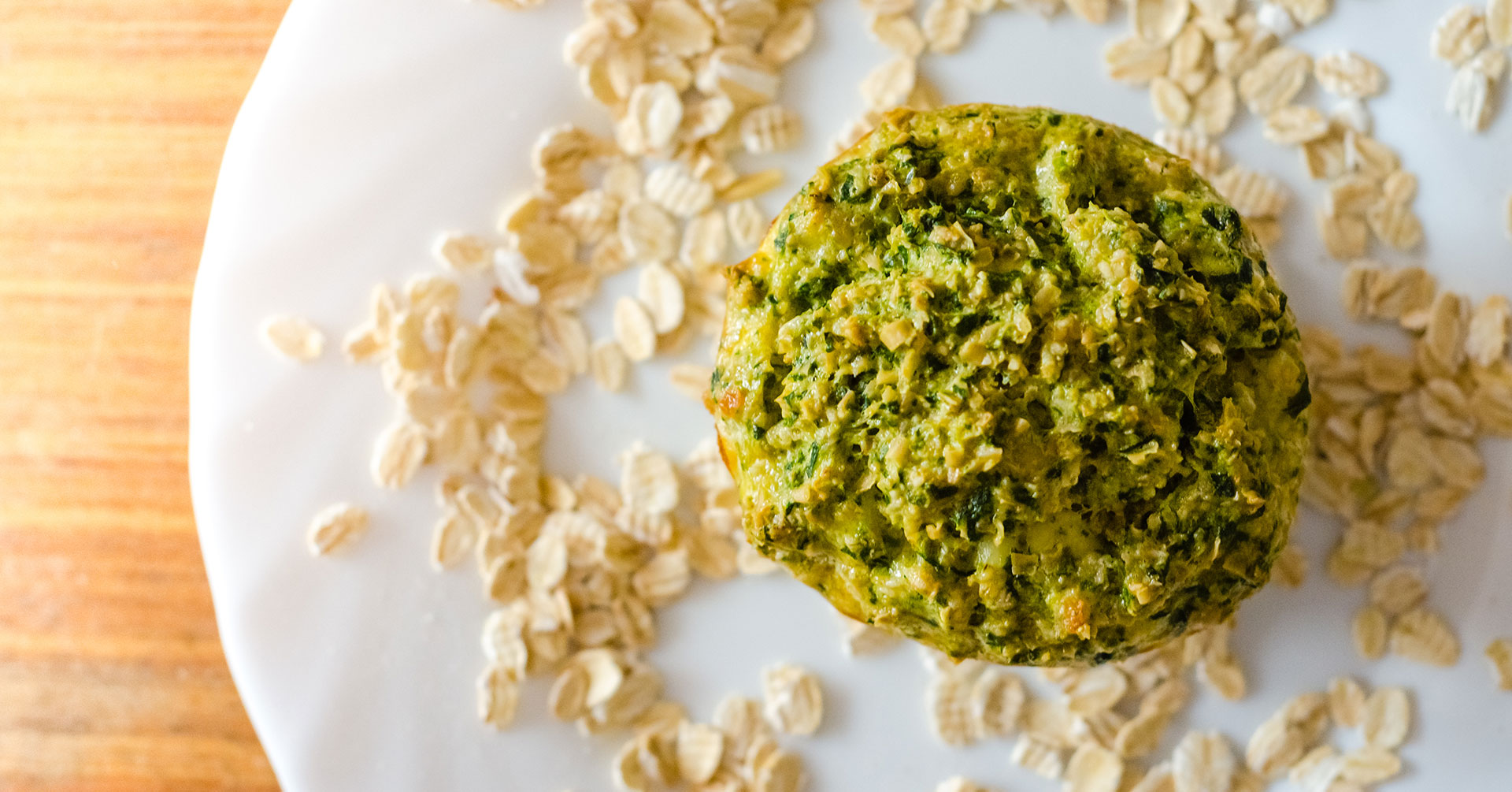 Tarta salada de avena y espinacas