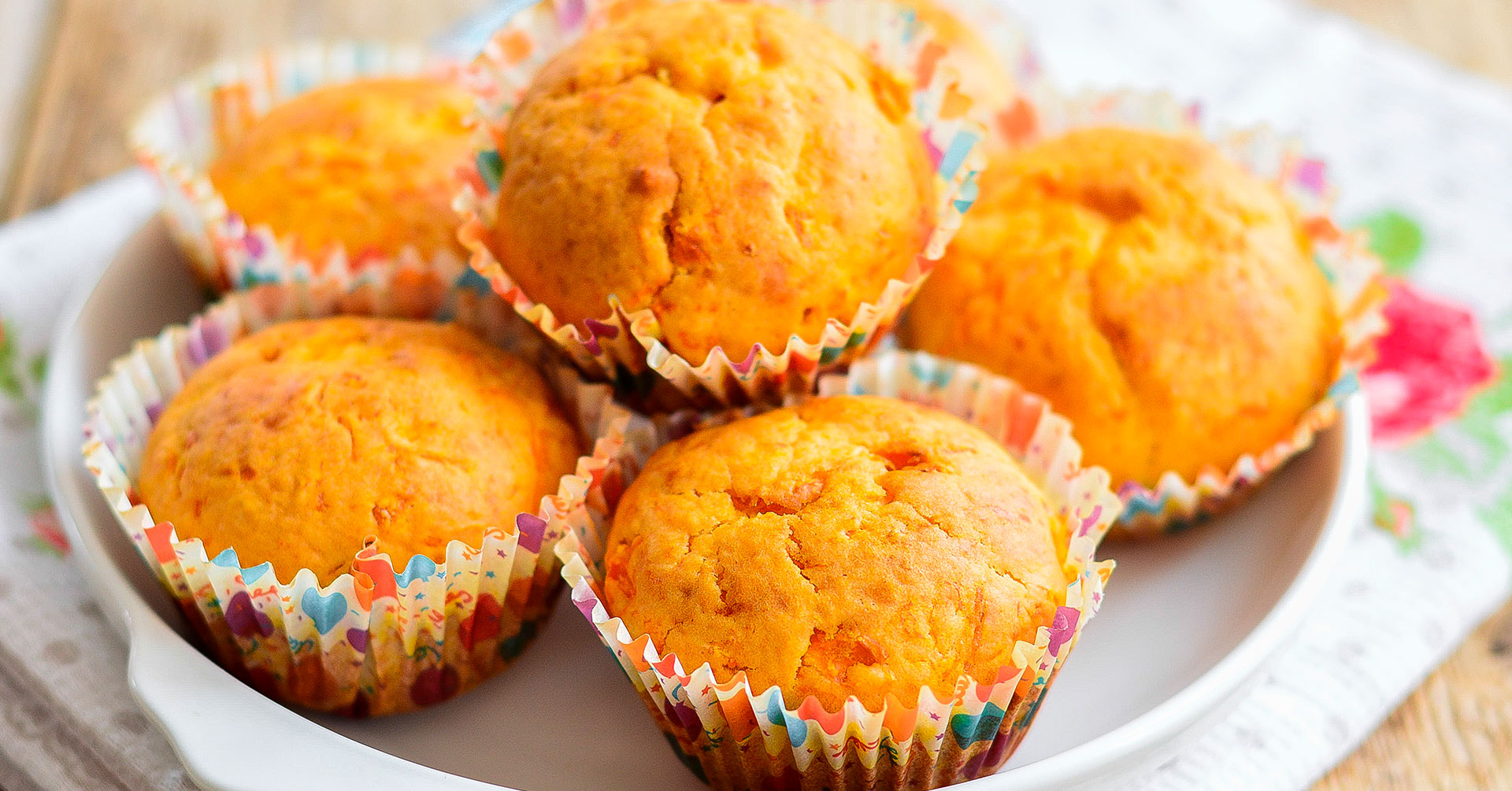 Cupcakes de avena y zanahoria