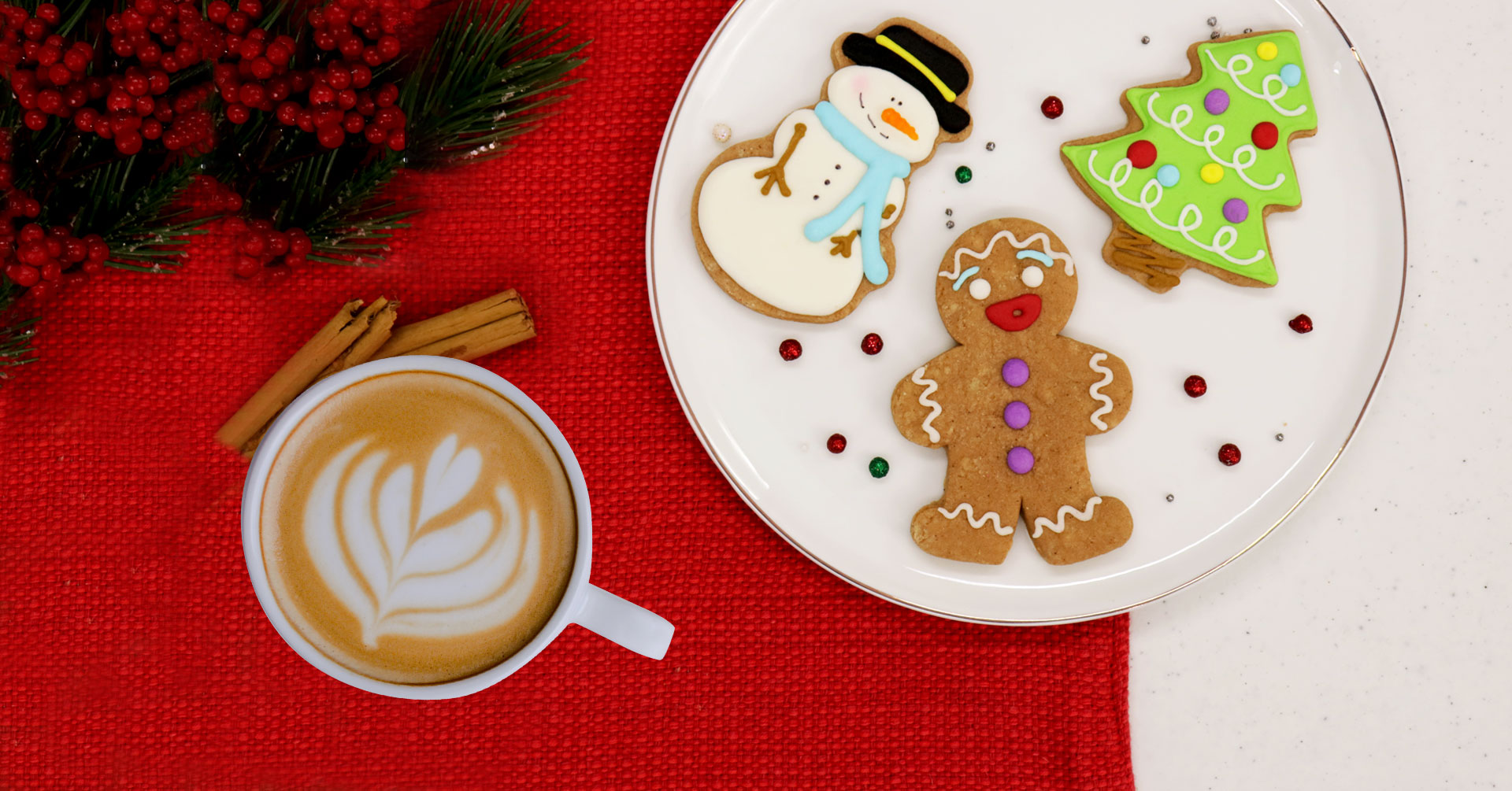 Cocina galletas de jengibre con avena para Navidad