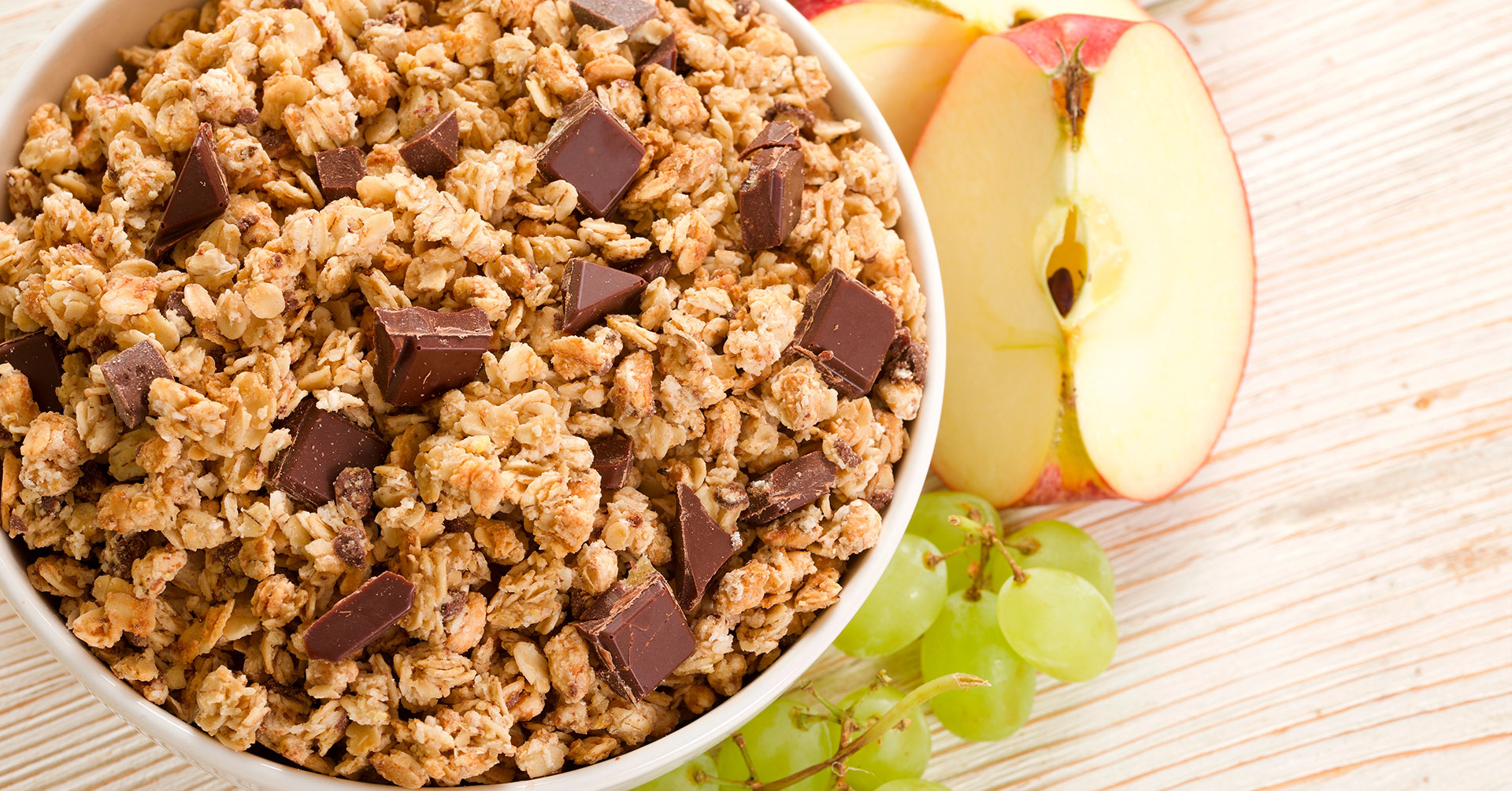 Muesli casero con chocolate