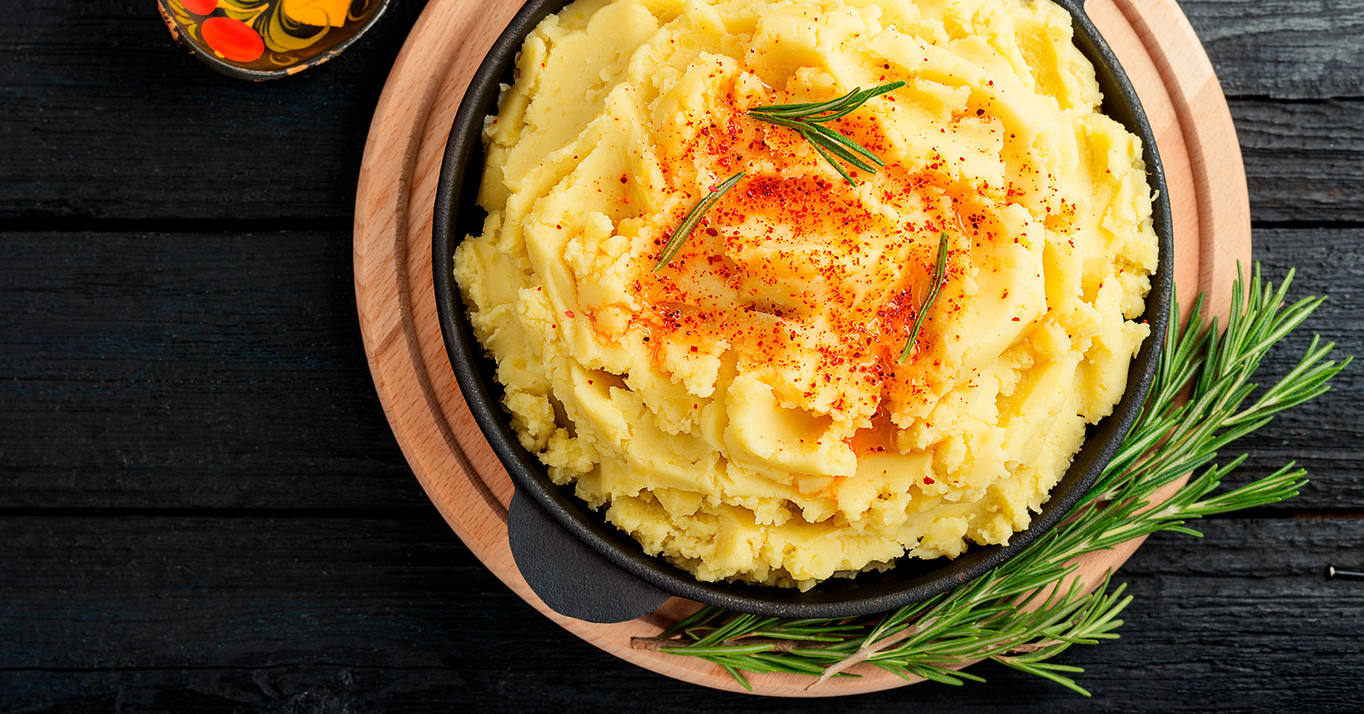 Puré de papa con avena y pimiento