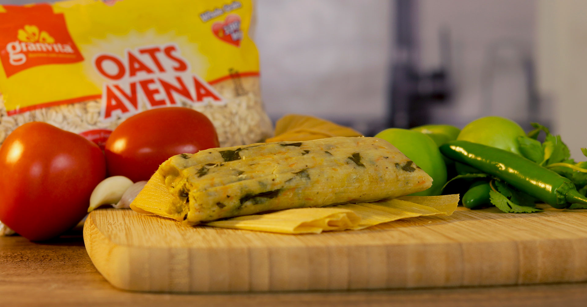 Tamales con avena y pollo para el Día de la Candelaria