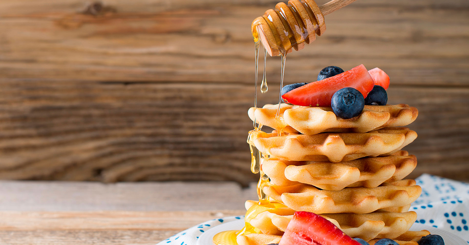 Waffles fitness con avena