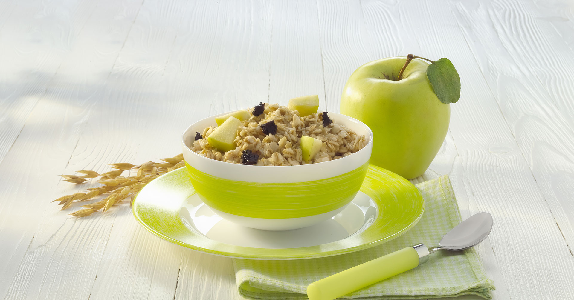 Avena estilo pay de manzana