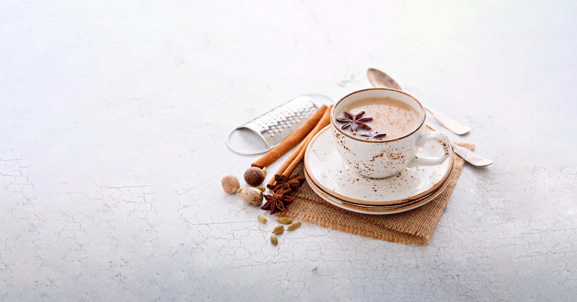 Té chai latte con avena