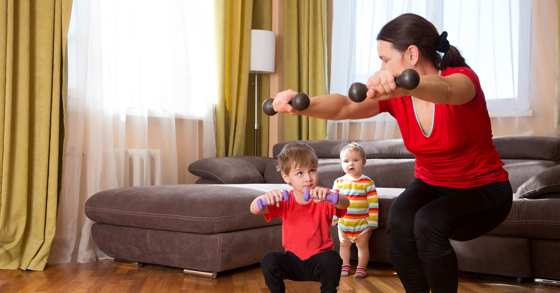 Cinco ejercicios para niños en casa, ¡son divertidos y muy fáciles!