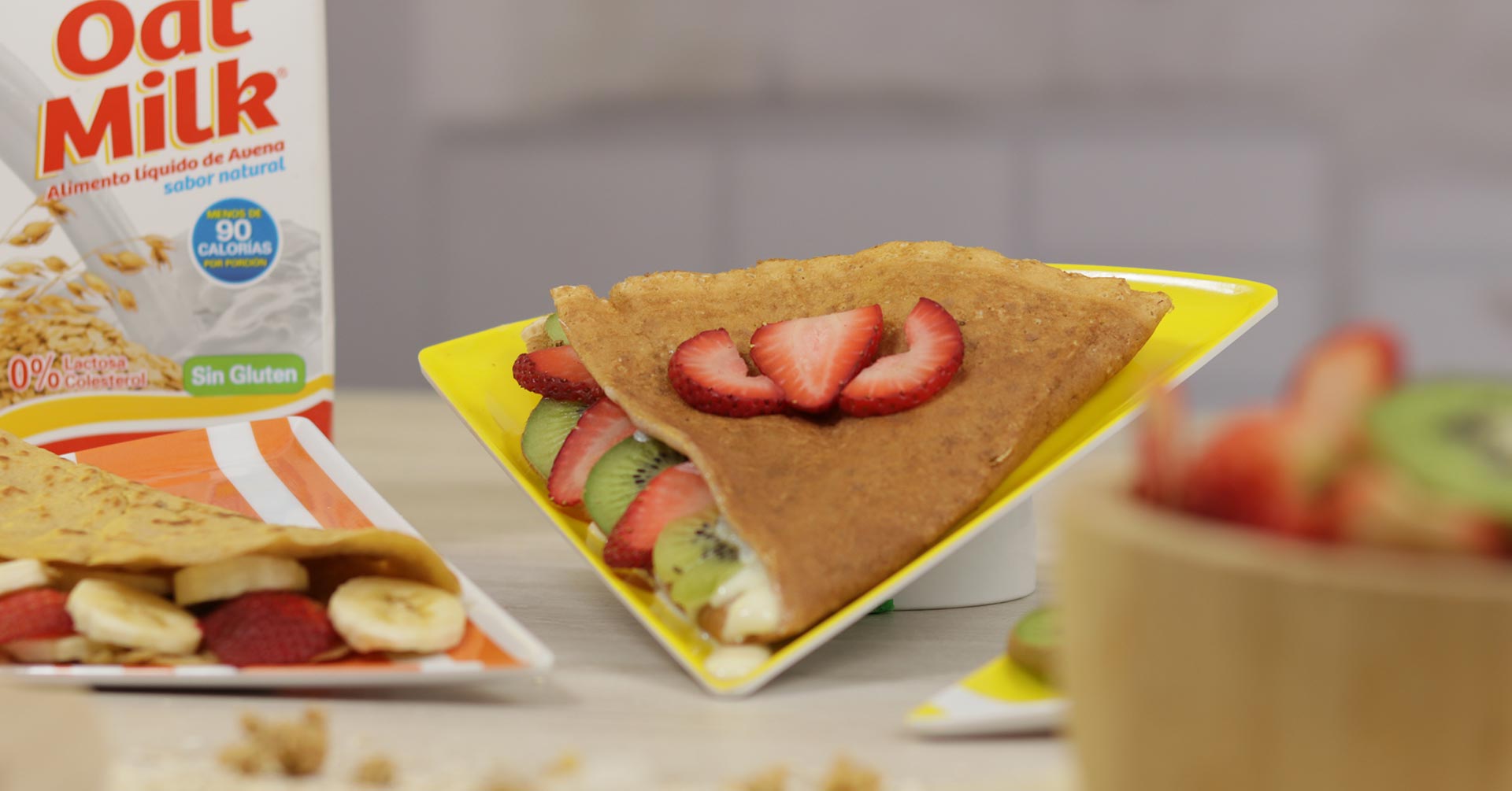 Deliciosas crepas de avena para disfrutar en familia