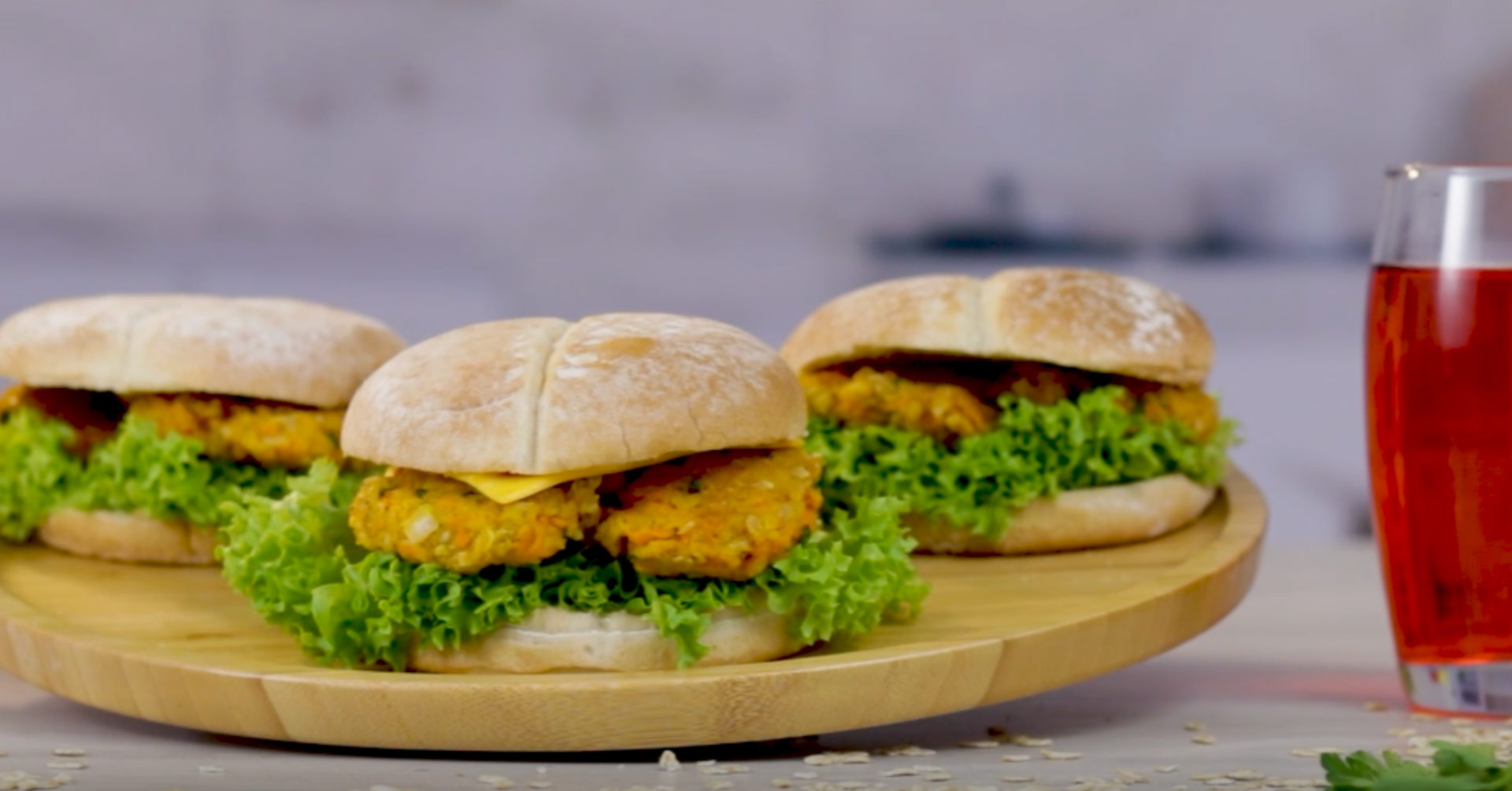 Hamburguesas de avena para niños
