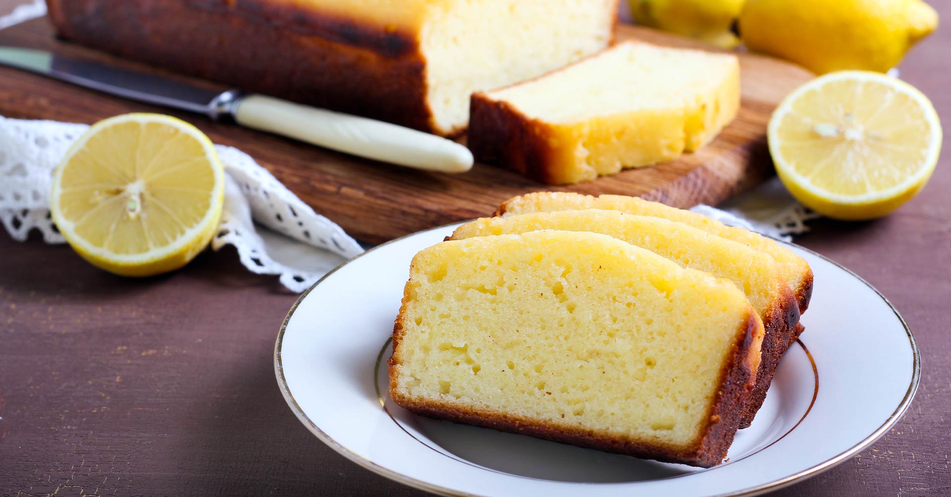 Panqué de limón con harina de avena