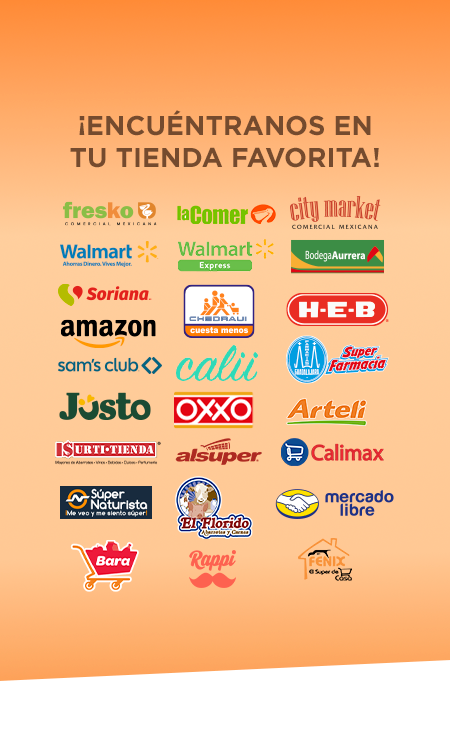 Encuéntranos en tu tienda favorita
