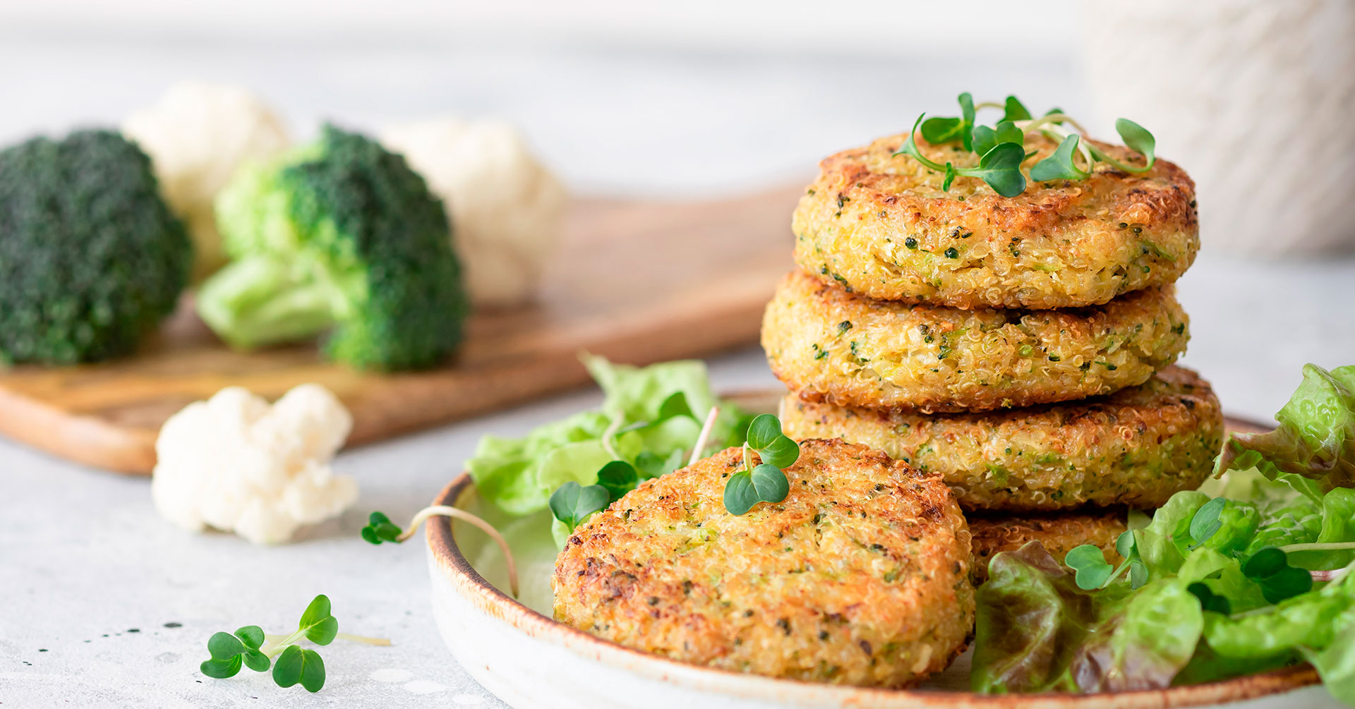 Tortitas de brócoli y avena