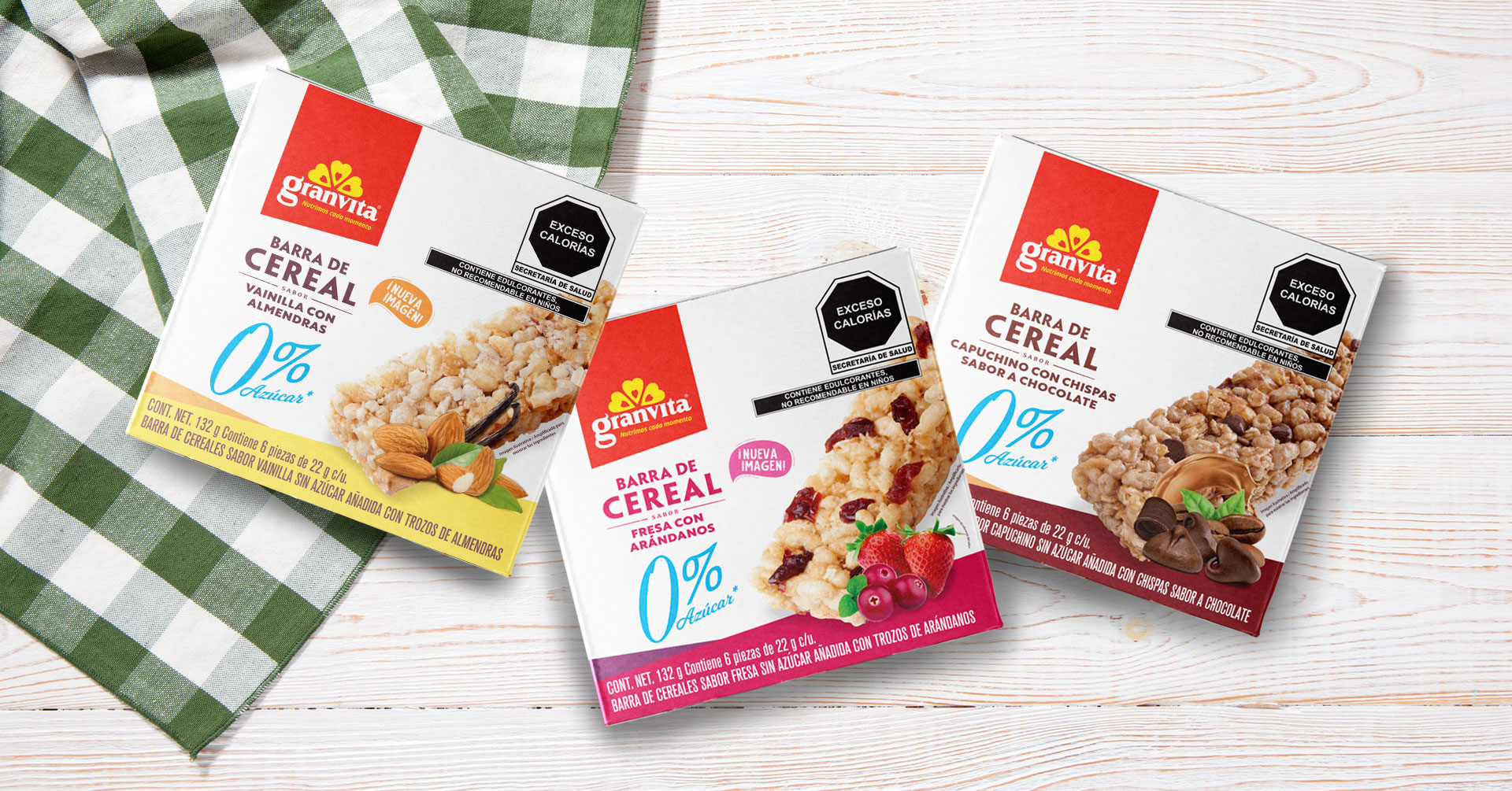 Barras de cereal 0 % Sin Azúcar, un snack para disfrutar en cada momento