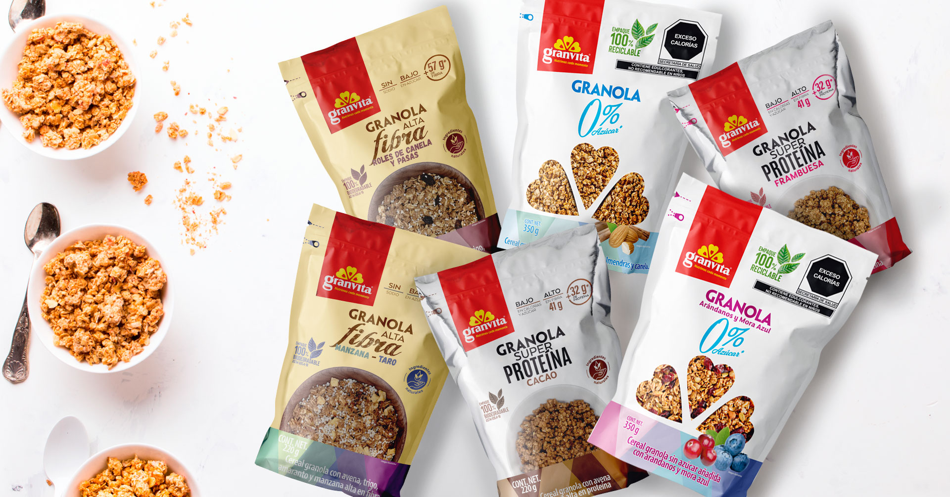 Granola sin azúcar Granvita: conoce los diferentes tipos y elige tu favorita