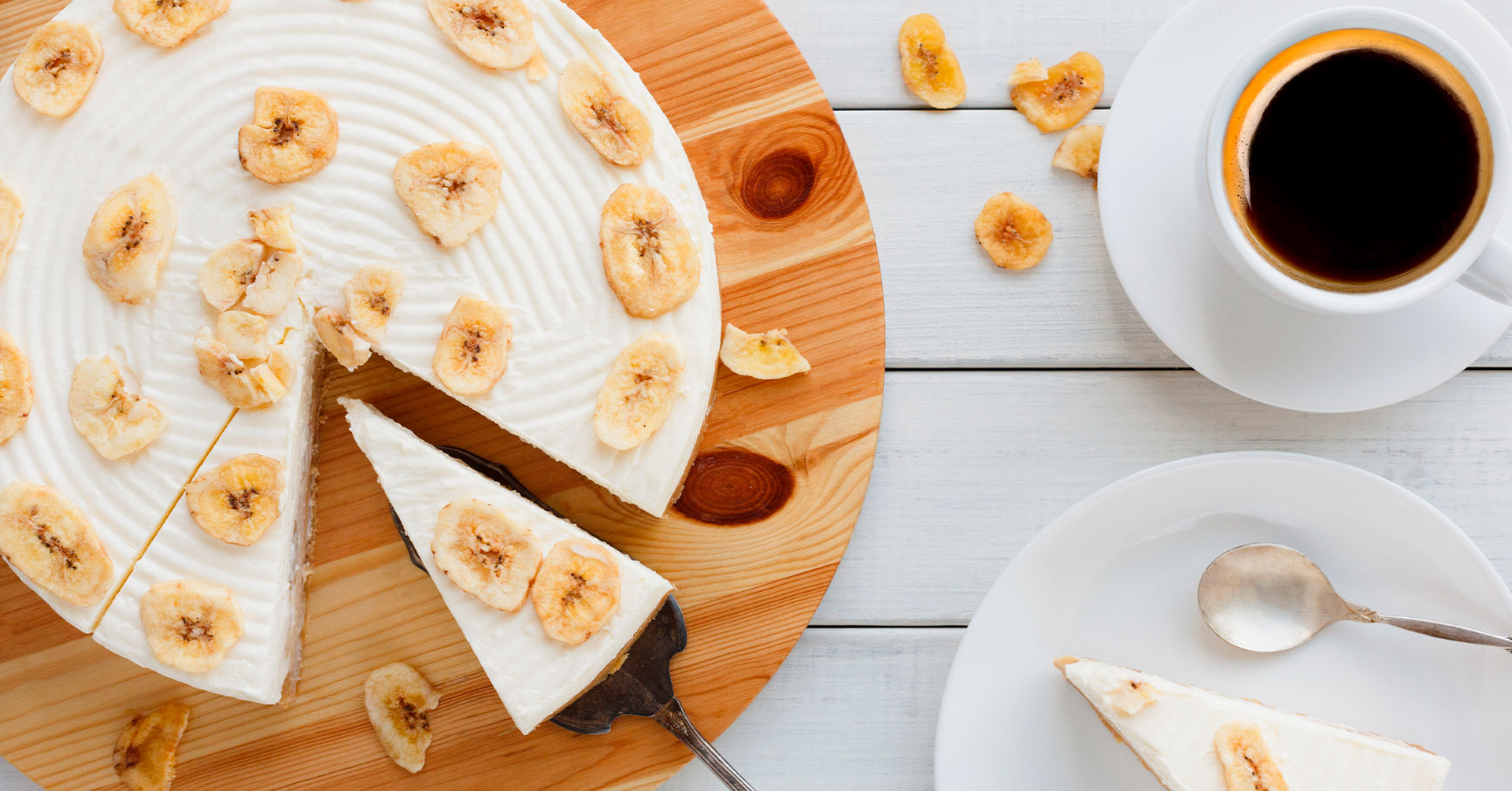 Cheesecake de plátano