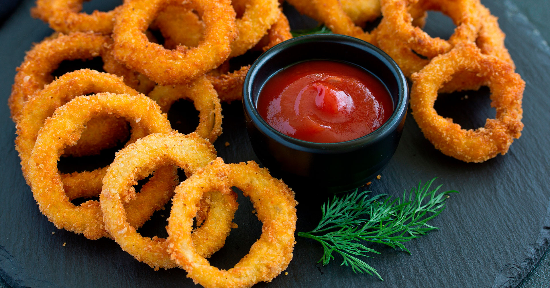 Aros de cebolla en horno