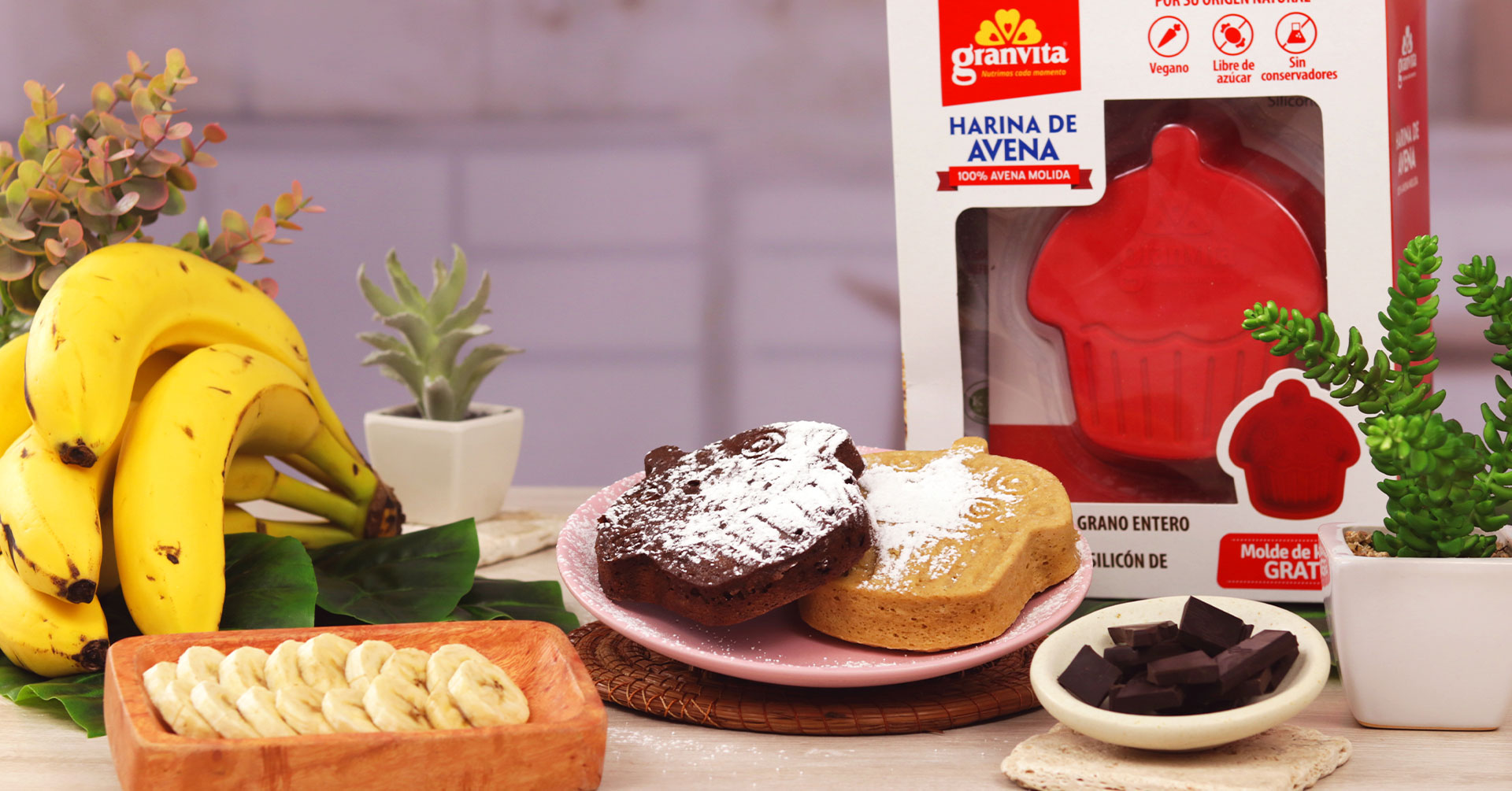 Pan de plátano en 20 minutos ¡delicioso y saludable!