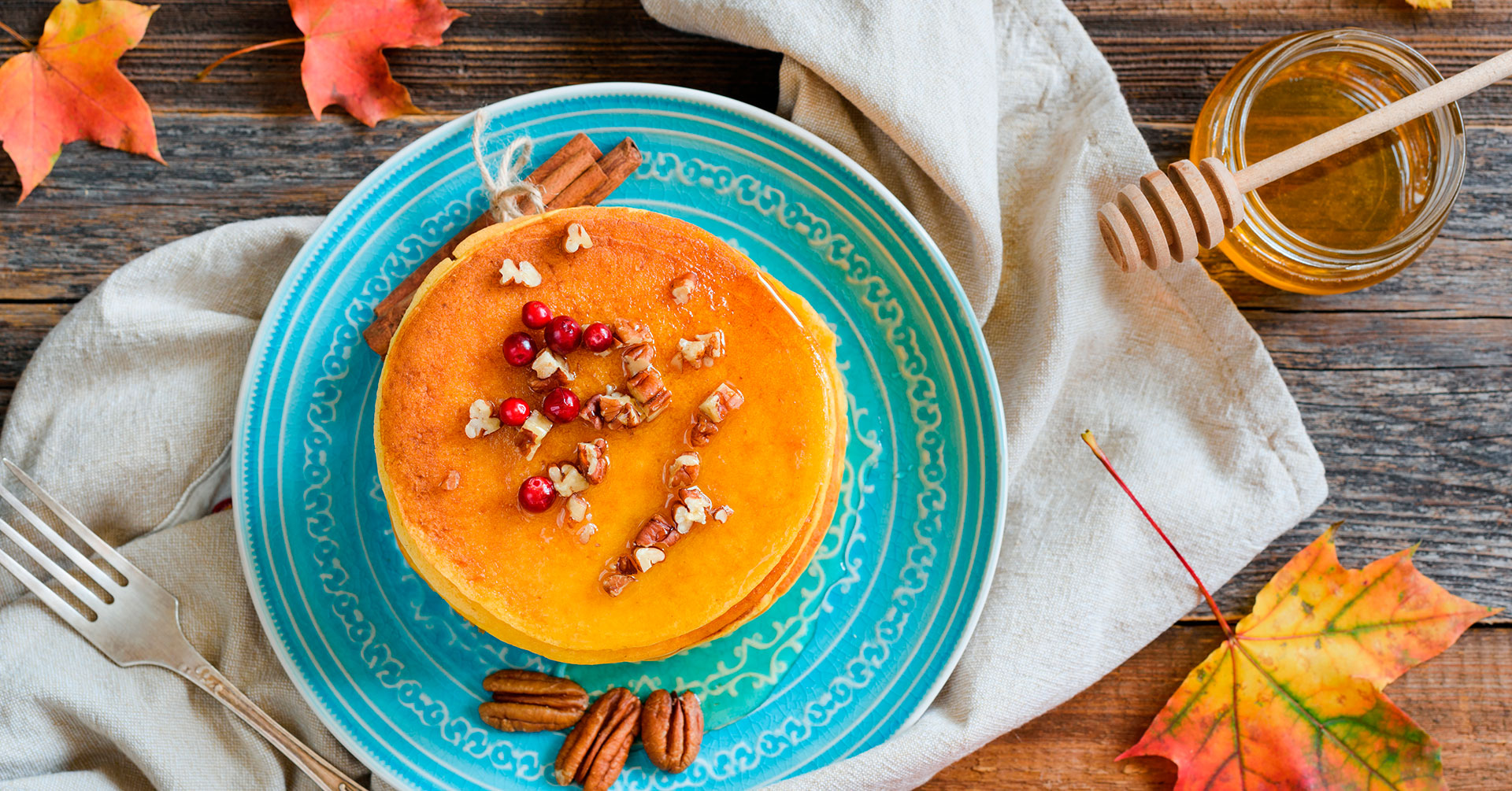 Hot cakes de calabaza