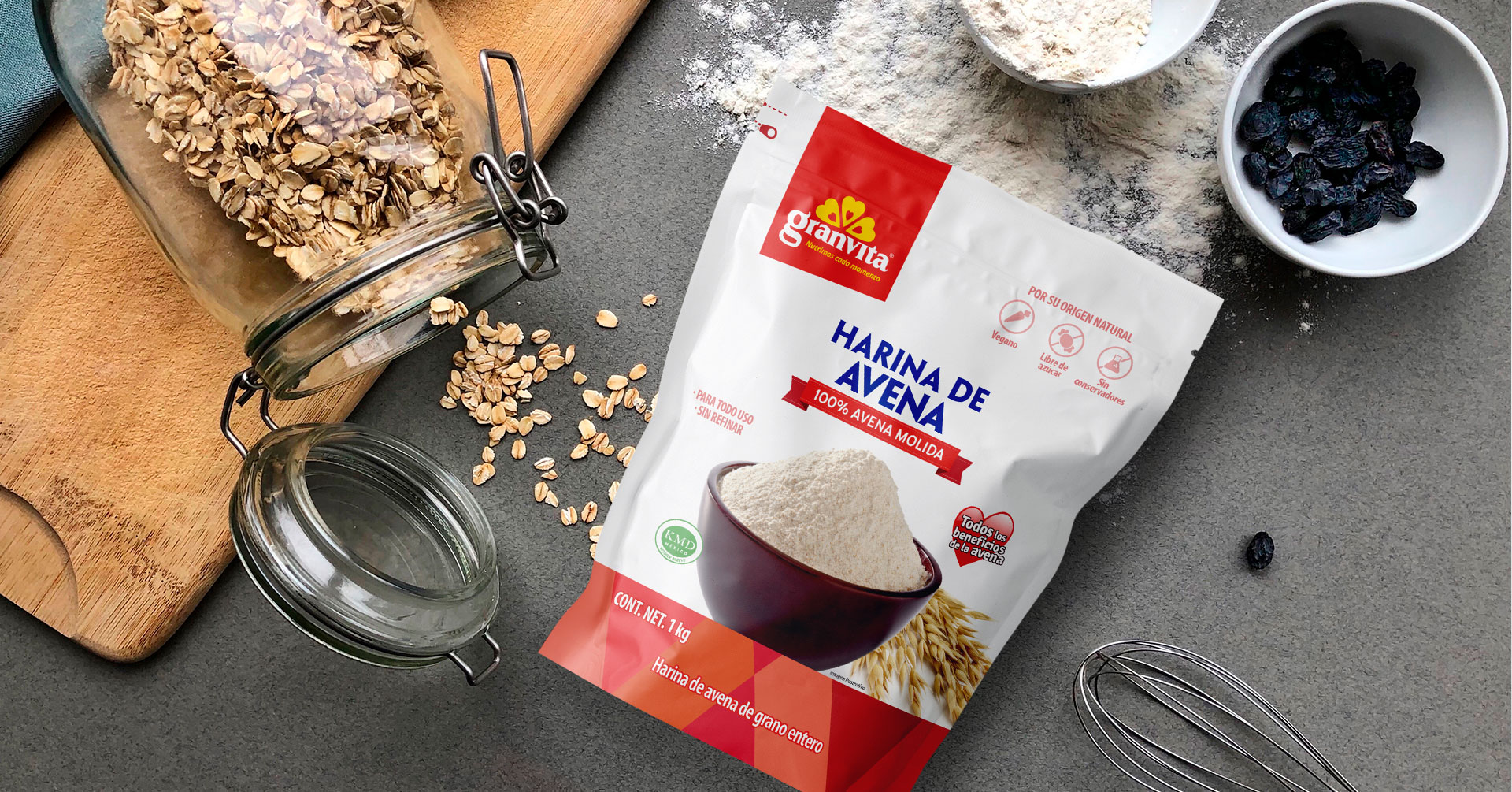 Harina de avena Granvita: propiedades y usos