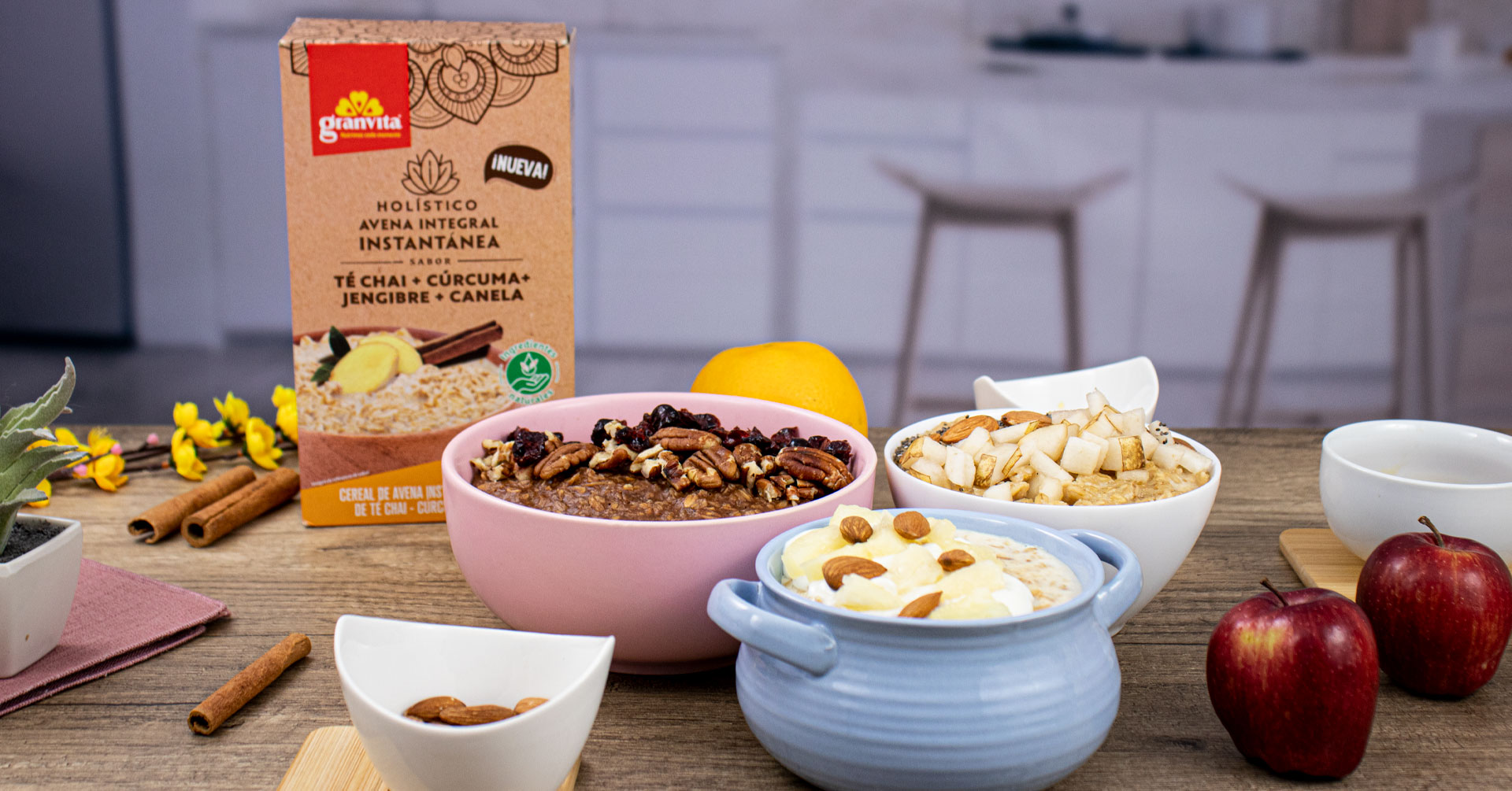 Tres deliciosos porridges de avena