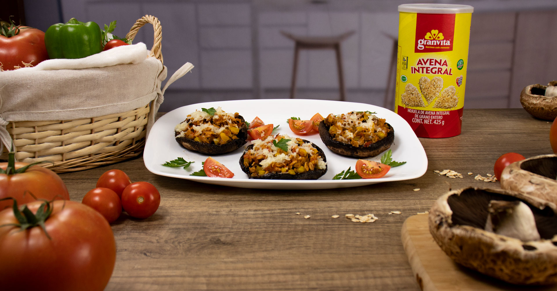 Champiñones rellenos