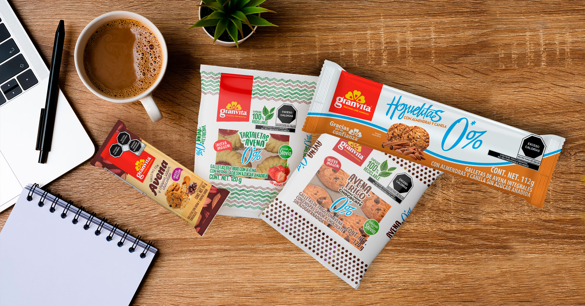 Descubre los sabores de galletas de avena Granvita. ¡Te encantarán!