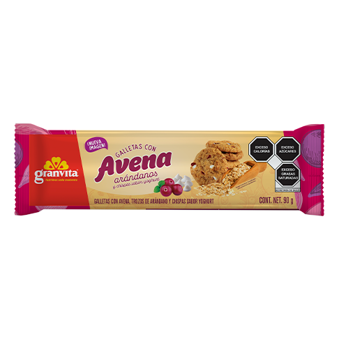 Galletas con Avena sabor Arándanos con Chispas de Yogur