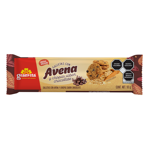 Galletas con Avena con Chispas sabor Chocolate