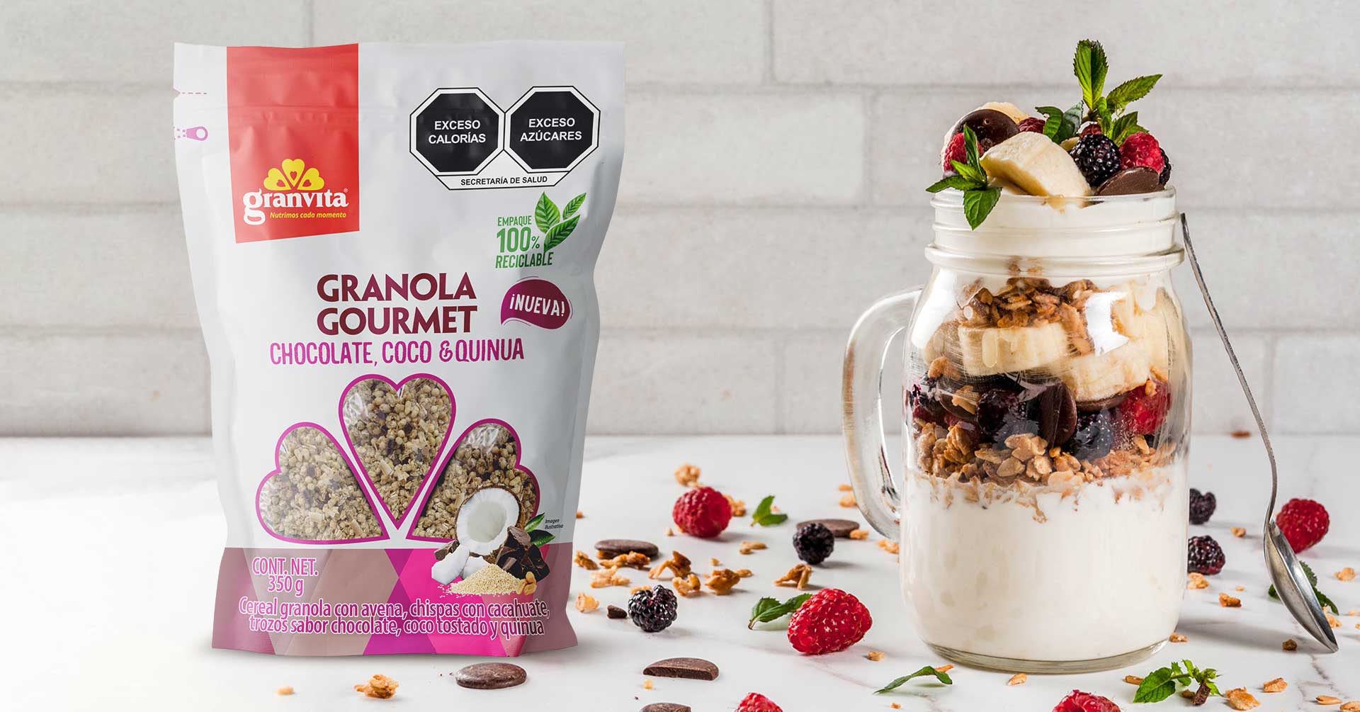 3 recetas con Granola Gourmet Granvita fáciles y deliciosas