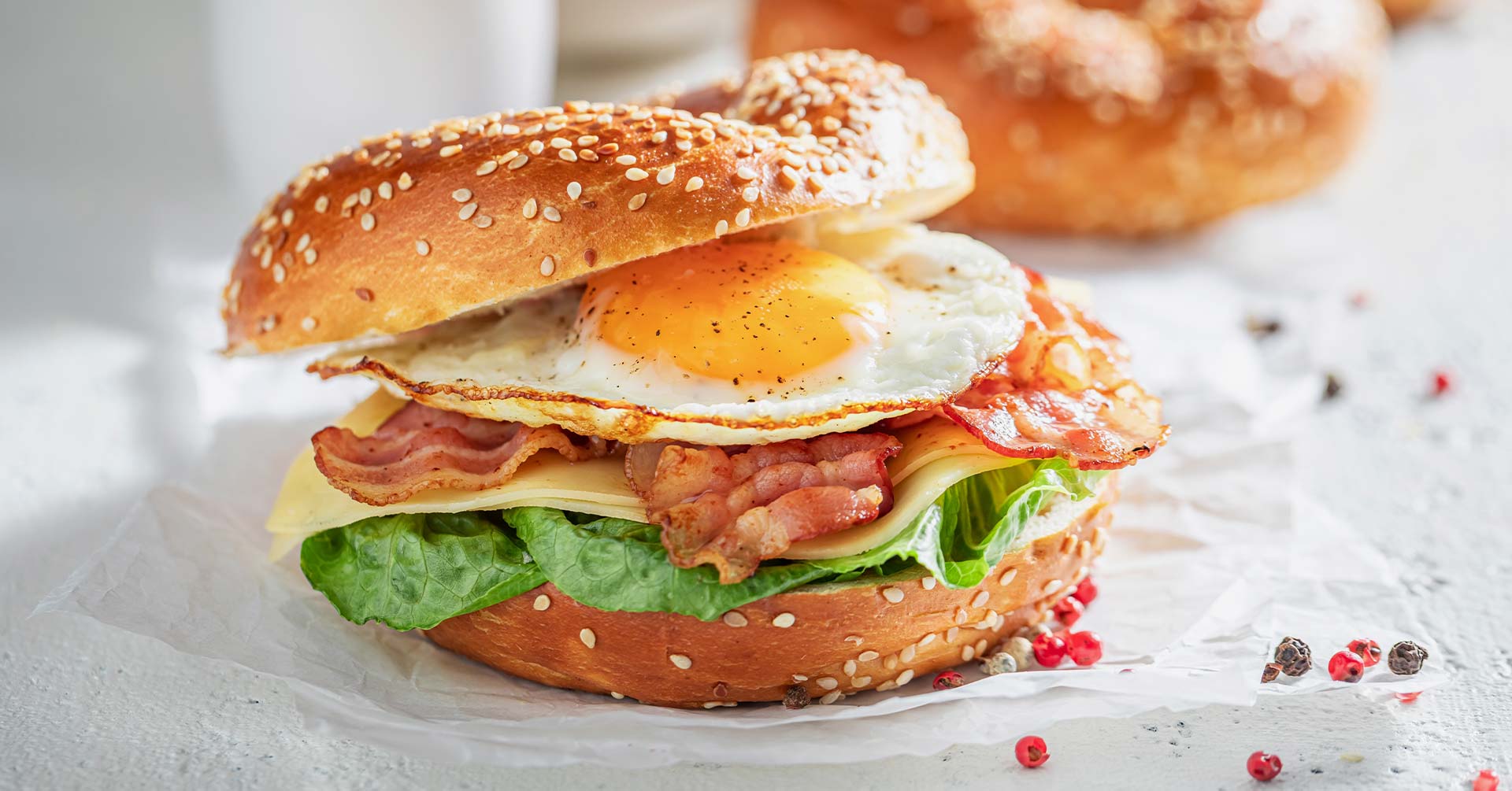 Bagels integrales con avena