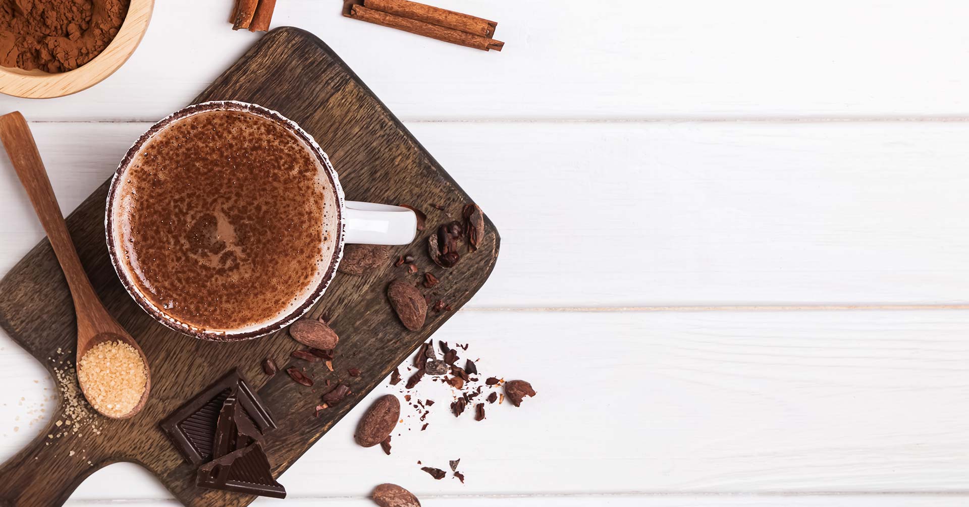 Chocolate caliente con avena