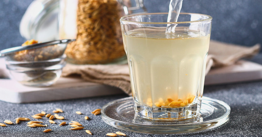 Agua de avena en ayunas