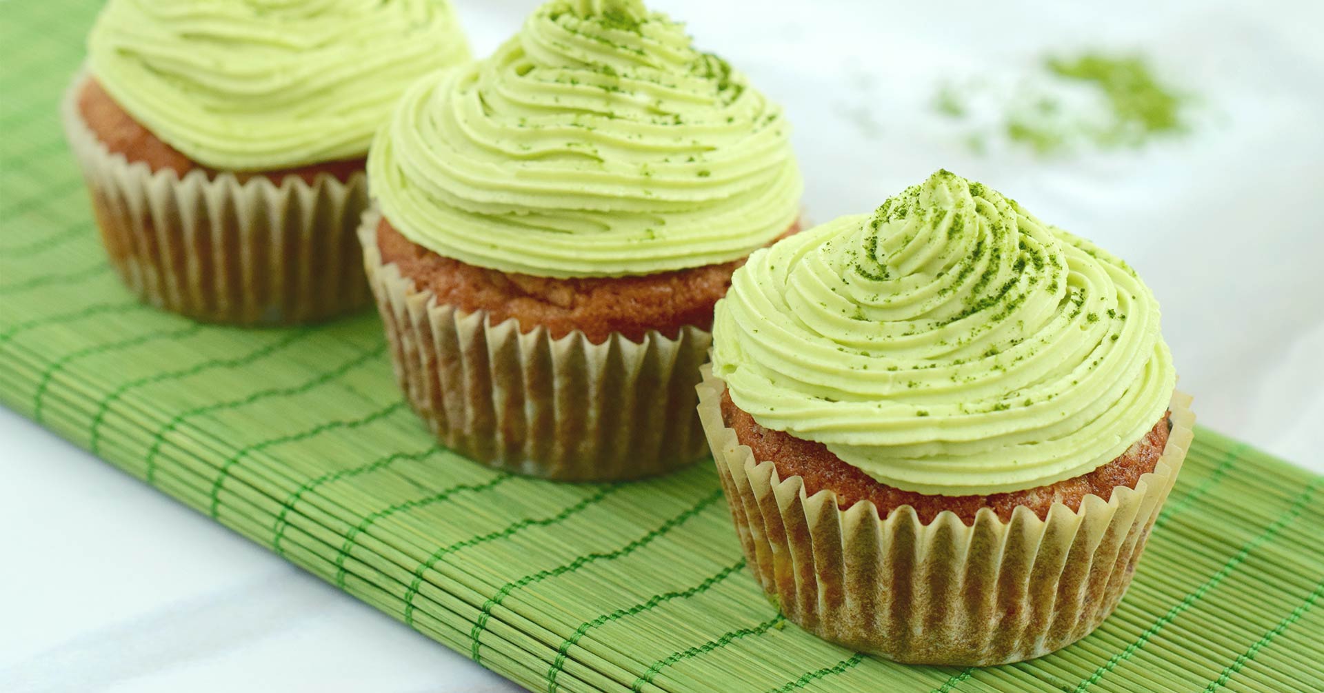 Muffins de avena y matcha