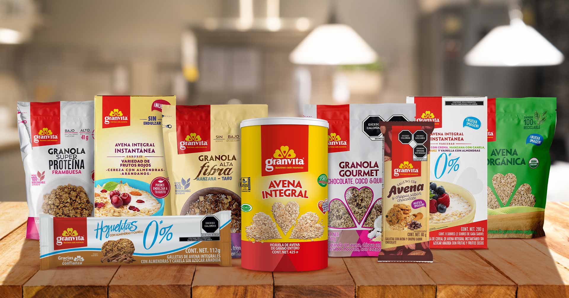 Lista de productos nutritivos Granvita para toda la familia y momentos para disfrutarlos