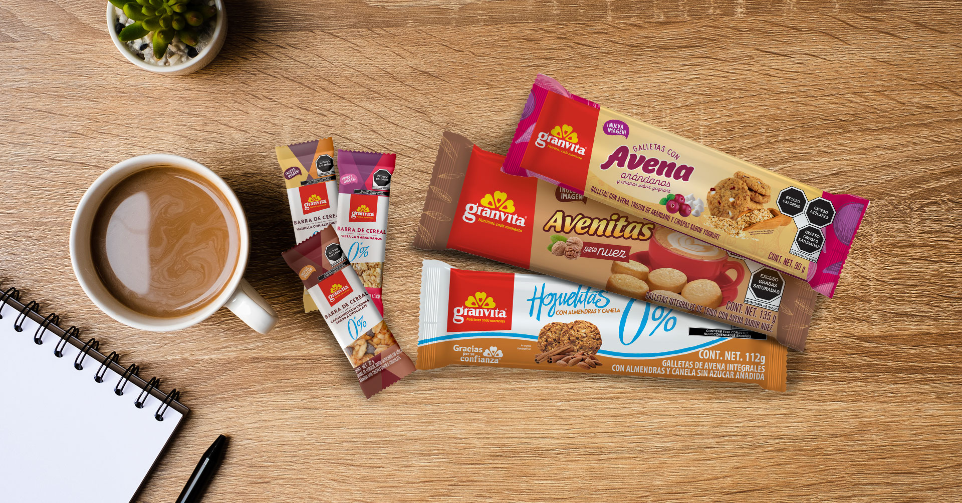 Galletas y barritas de avena Granvita, ¡el mejor snack para tu día!