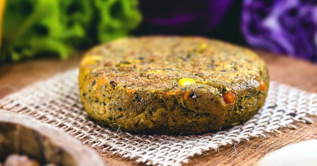 hamburguesa vegana con avena