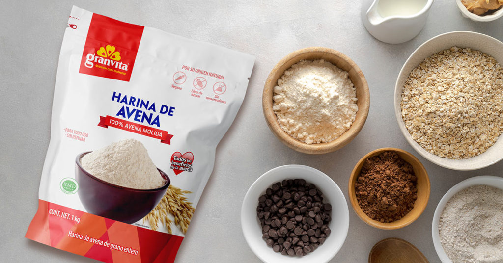 Imagen Harina de Avena Integral Granvita 