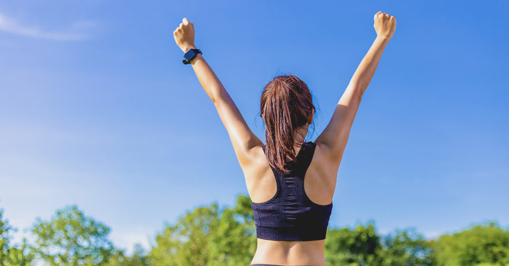Imagen mujer haciendo actividad física 