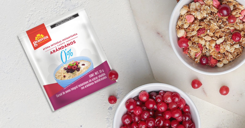 Imagen Avena Instantánea 0% Azúcar con arándanos 