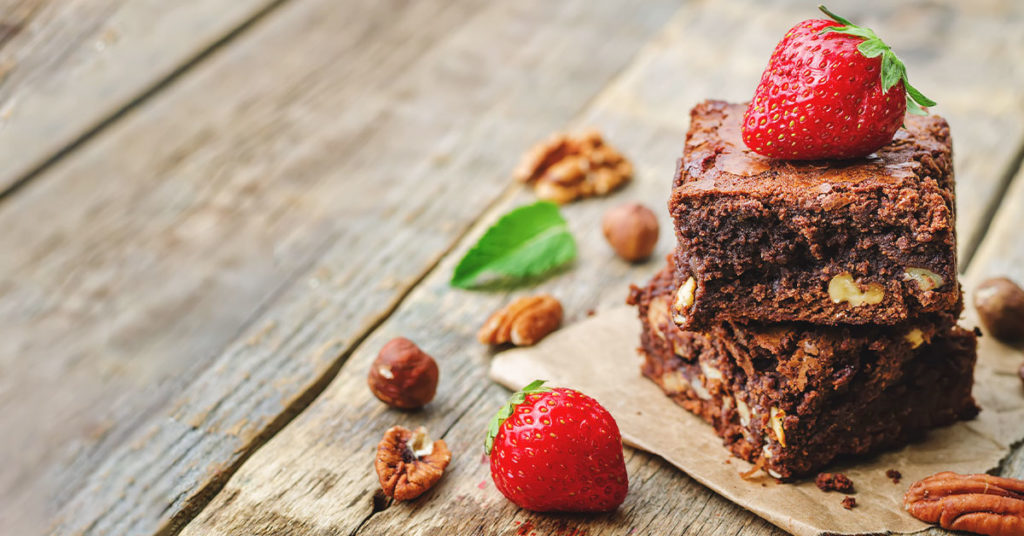 Imagen brownie de granola para el regreso a clases de los niños 