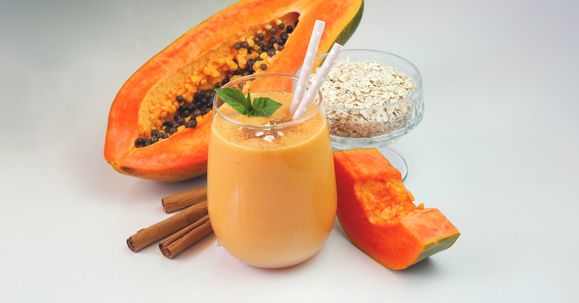 Smoothie de papaya y avena
