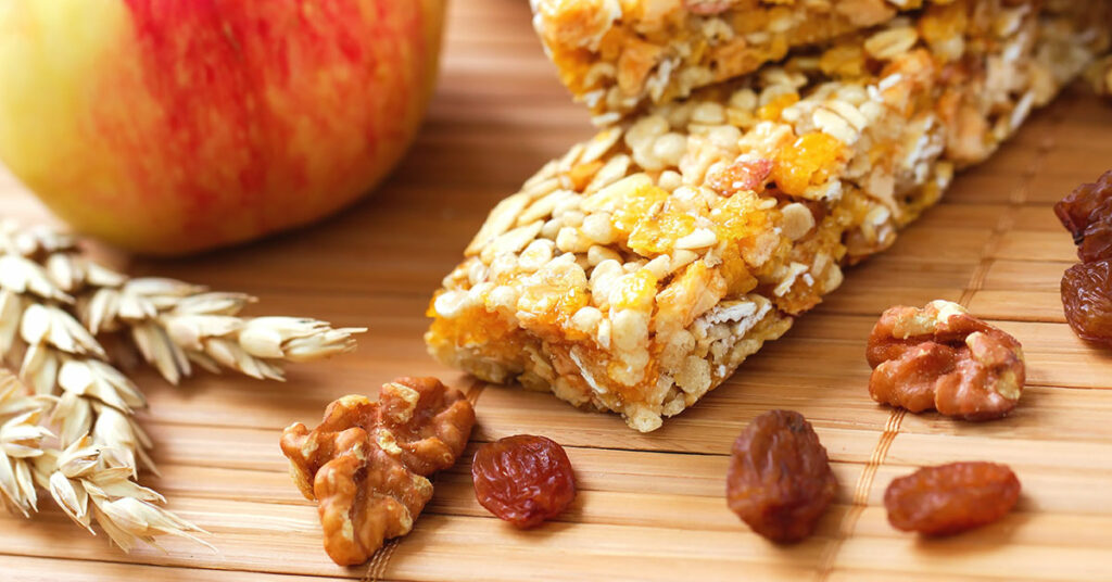 Imagen barritas de granola con granola sin azúcar 