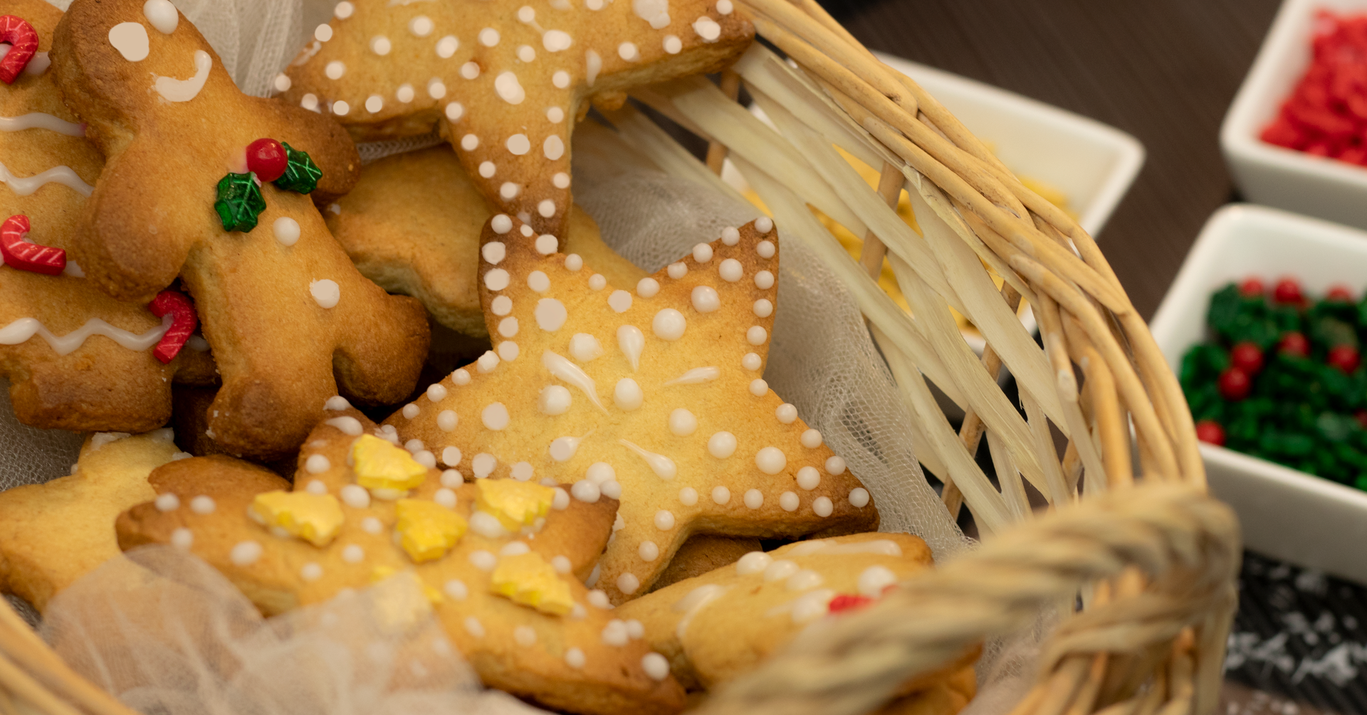 Galletas navideñas de avena