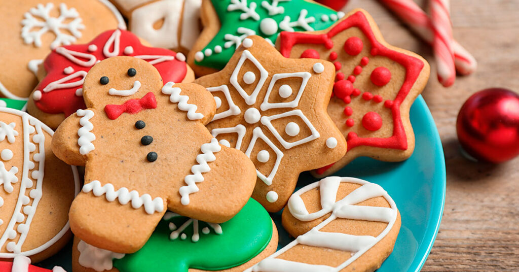 Imagen galletas navideñas de avena 